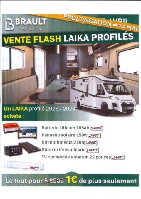Camping car Camping car 2024 occasion Sauz&eacute;-Vaussais 79190