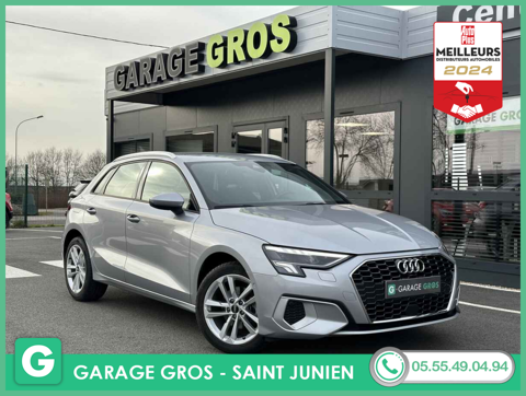 Audi A3 +PARK ASSIST+FULL LED+CLIM BIZONE+S.CHAUFF+OPTIONS 2022 occasion Saint-Junien 87200