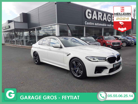 BMW M5 +GPS+CUIR+CAM+LASER LED+CLIM 4ZONES+OPTIONS 2021 occasion Feytiat 87220