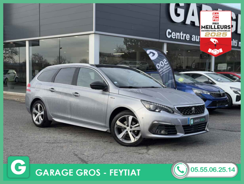 Peugeot 308 SW +T.PANO+GPS+CAM+PARK ASSIST+FULL LED+OPTIONS 2018 occasion Feytiat 87220