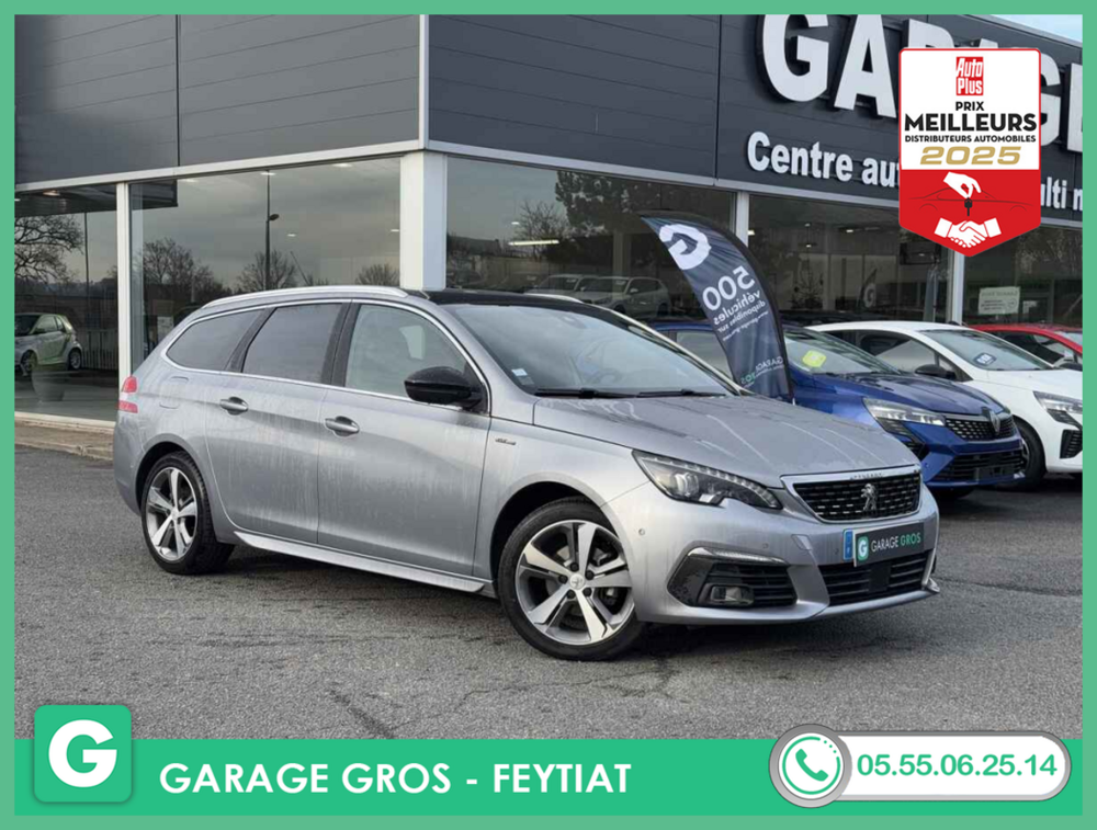 308 SW +T.PANO+GPS+CAM+PARK ASSIST+FULL LED+OPTIONS 2018 occasion 87220 Feytiat