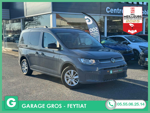 Volkswagen Caddy +CAM+PARK ASSIST+CLIM BIZONE+S.CHAUFF+OPTS 2024 occasion Feytiat 87220