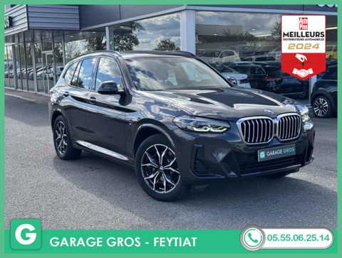 BMW X3 +T.PANO+GPS+CAM+PARK ASSIST+FULL LED+OPTIONS 2022 occasion Feytiat 87220