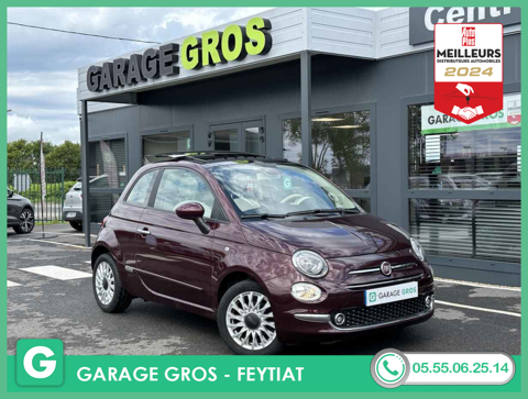 Fiat 500 +RADAR+CLIM+JA15+REGUL+OPTIONS 2020 occasion Feytiat 87220