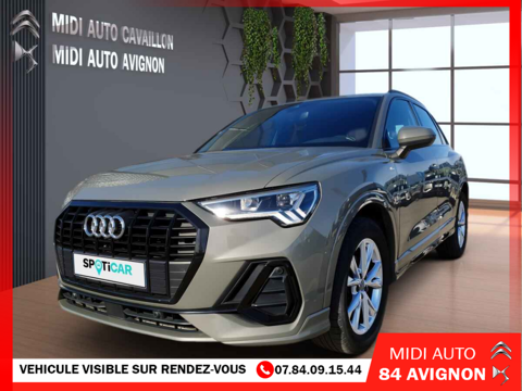 Audi Q3 +CAM+LED+CLIM BIZONE+SIEGES CHAUFF SPORT+OPTS 2019 occasion Avignon 84000