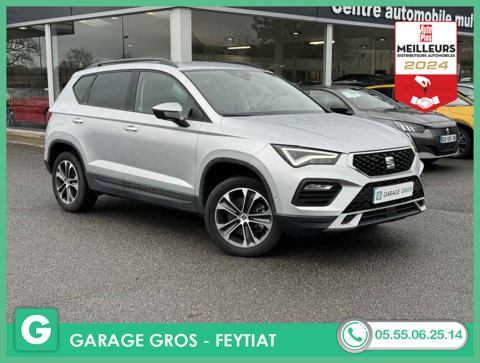 Seat Ateca +RADARS+PARK ASSIST+FULL LED+CLIM BIZONE+OPTIONS 2022 occasion Feytiat 87220