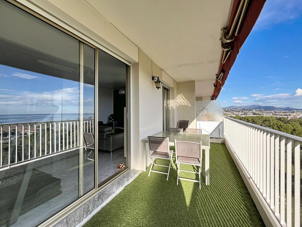 Vente Appartement Vue mer panoramique et hippodrome, étage élevé, résidence d'exception Cagnes-sur-mer
