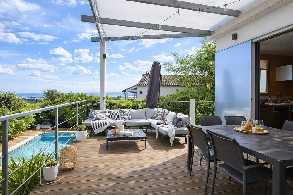 Vente Maison Villa contemporaine clé en main avec vue mer panoramique Mandelieu-la-napoule