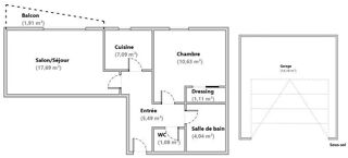  Appartement � vendre 2 pi�ces 47 m�