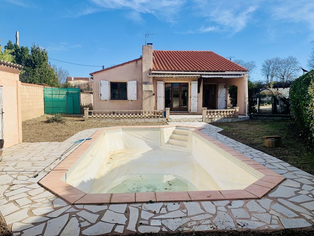 Vente Maison Villa T4 de plain-pied avec jardin et piscine Pézilla-la-rivière