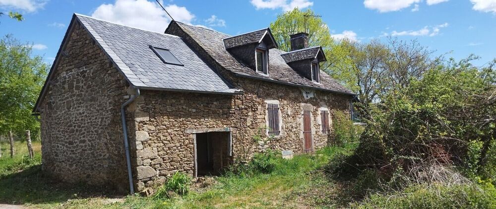 Vente Maison Maison en pierres à terminer de rénover sur 2888m² de terrain Saint pantaléon de lapleau
