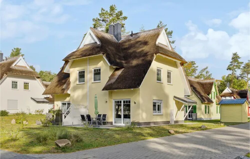   Reetdachhaus 13 auf Usedom Sauna - Plage < 9 km - Alimentation < 400 m - Tlvision - Terrasse Allemagne, Zirchow