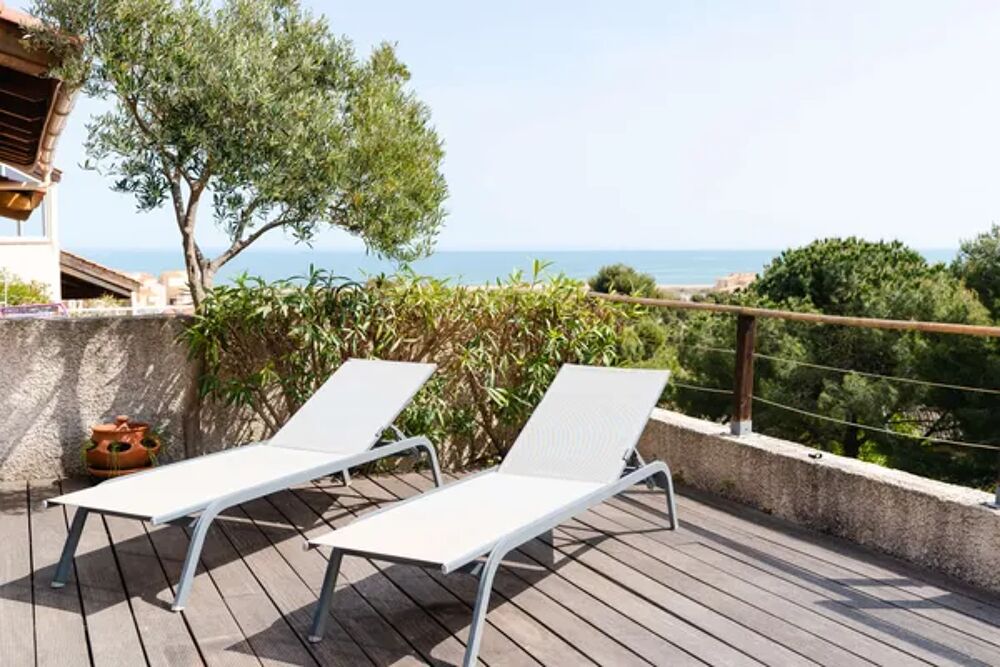   Les Perles d'Azur PA13 Villa climatise avec magnifique vue mer SAINT PIERRE LA MER Plage < 1 km - Tlvision - place de parking Languedoc-Roussillon, St Pierre la Mer (11560)