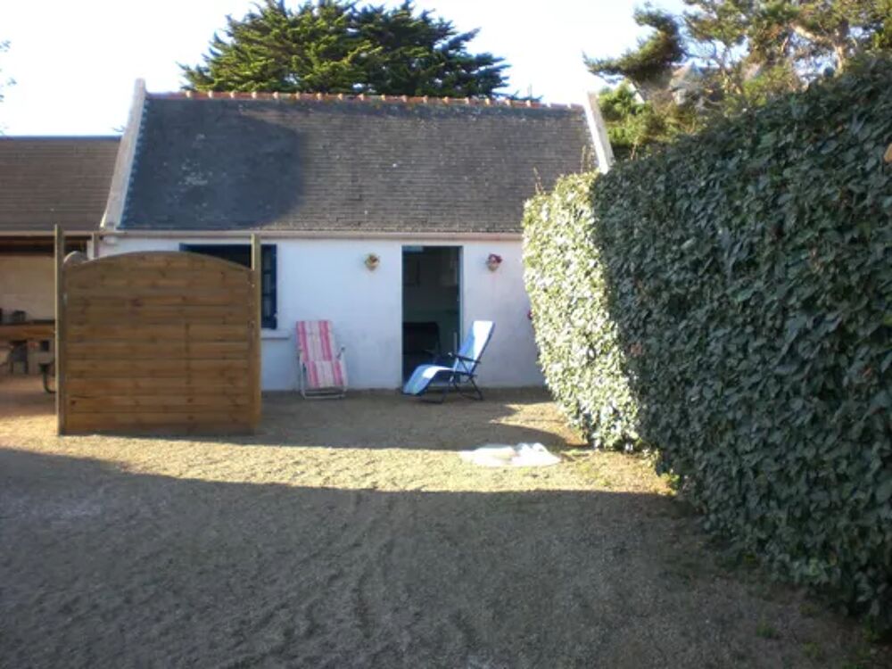   Petite maison de plain-pied  150m de la mer  TREGASTEL Plage < 200 m - Terrasse - place de parking en extrieur Bretagne, Trgastel (22730)
