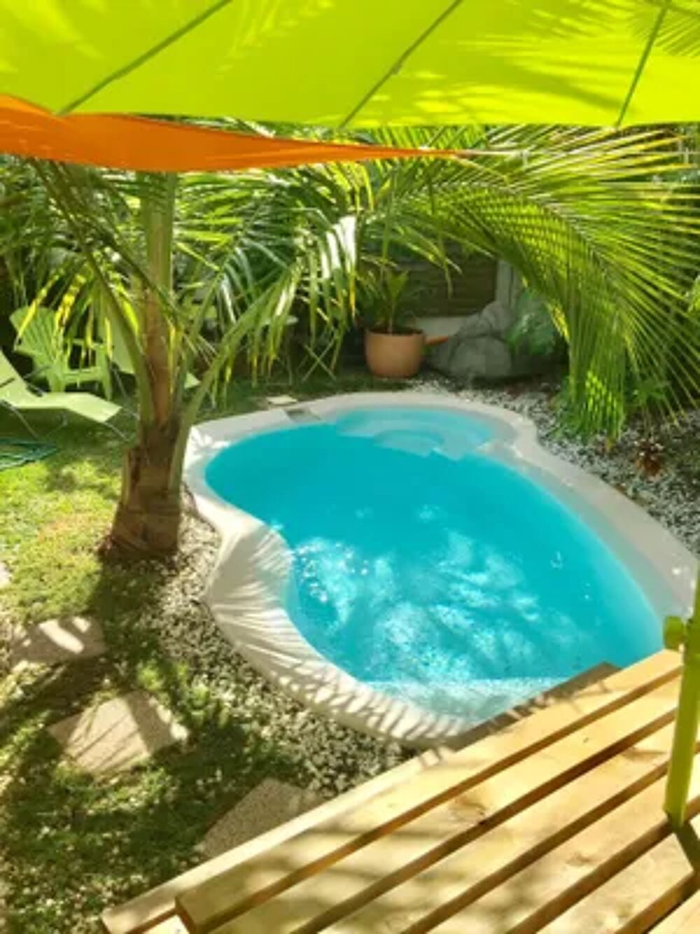   Maison  6 km de la plage pour 5 pers. avec piscine  Saint-Joseph Piscine prive - Tlvision - Terrasse - place de parking en DOM-TOM, Saint-Joseph (97480)
