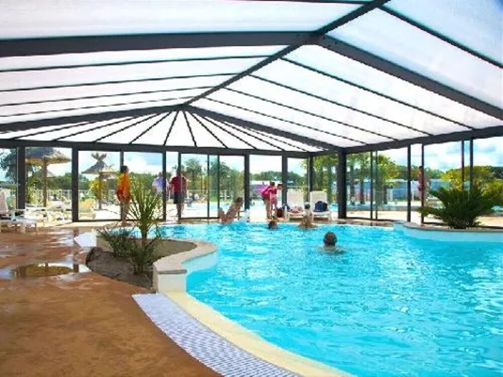   Camping Les Alizs 4* - Mobil-home 3Ch 6/7pers Piscine couverte - Piscine collective - Bain  remous - Plage < 5 km - Alimentati Bretagne, Lannion (22300)