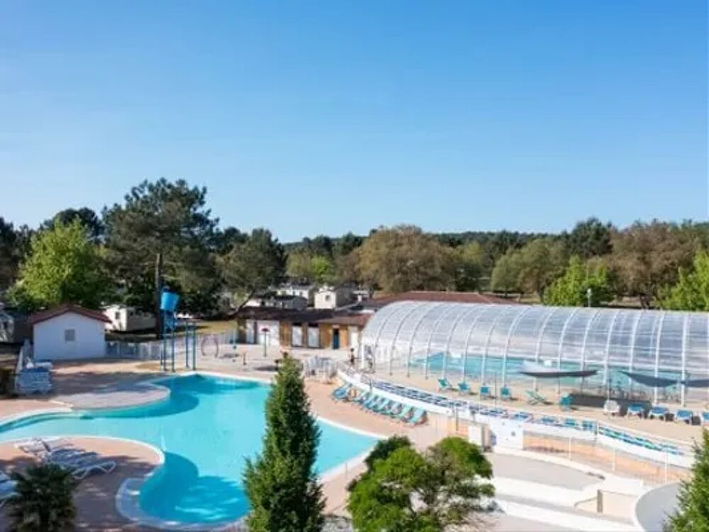   Camping Nature L'Airial - Safari (MAX 4 adultes + 1 enfants) Piscine couverte - Piscine collective - Terrasse - Club enfants - B Aquitaine, Soustons (40140)