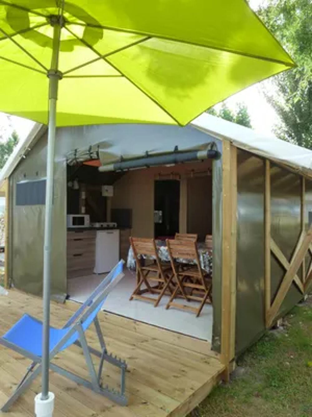   Camping Plein Sud - Nature 4p - Bungalow 18m (2 chambres) dont terrasse couverte ferme 8m - sans sanitaires & sans TV Piscine Pays de la Loire, Saint-Jean-de-Monts (85160)
