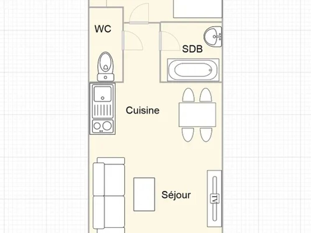   appartement 4 personnes Tlvision - Balcon - Lave vaisselle - Accs Internet - Lit bb Rhne-Alpes, Hauteluce (73620)