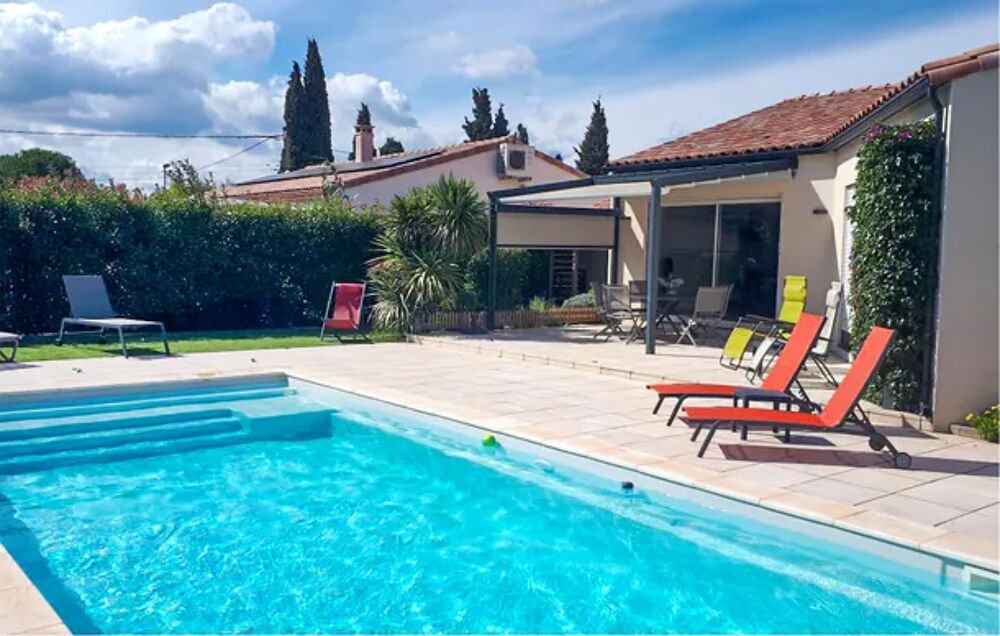   Beautiful home in Ginestas with 3 Bedrooms, WiFi and Outdoor swimming pool Piscine prive - Alimentation < 1.5 km - Tlvision - Languedoc-Roussillon, Ginestas (11120)