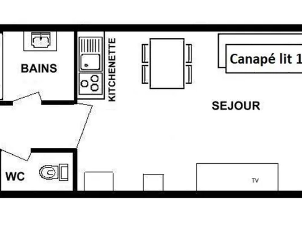   appartement 4 personnes Tlvision - Balcon - Lit bb Rhne-Alpes, Hauteluce (73620)