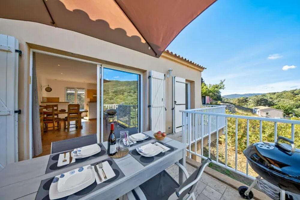   Appartement  11 km de la plage pour 4 pers. avec terrasse  Sartne Tlvision - Terrasse - Vue montagne - place de parking en Corse, Sartne (20100)