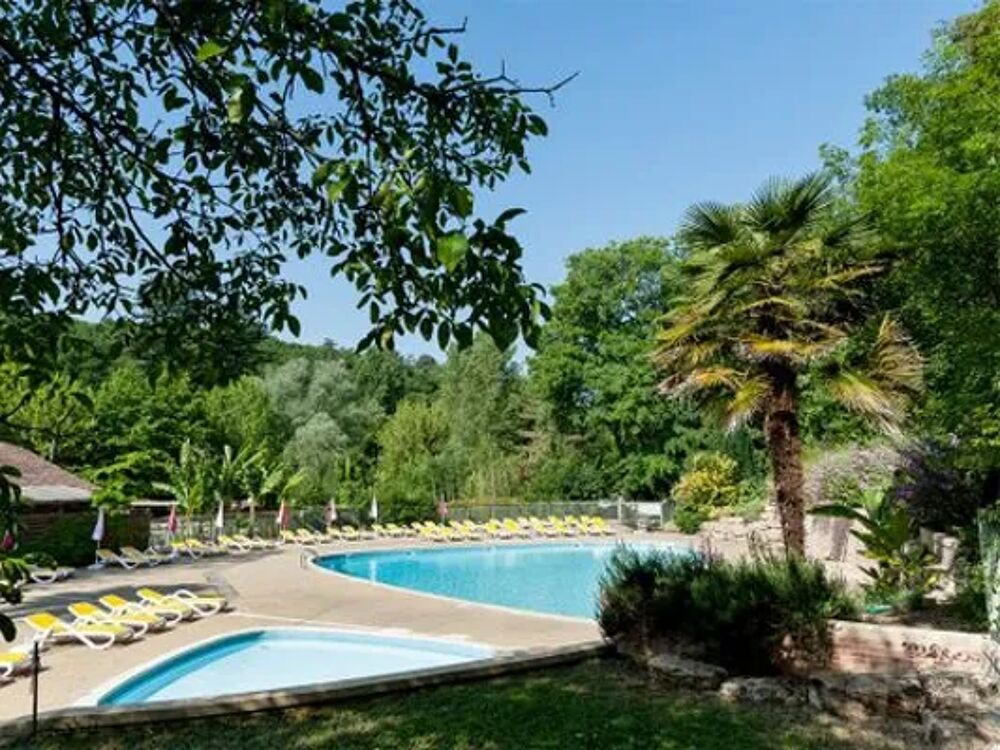   Camping Moulin de David - Lodge KENYA 46m² (Samedi au Samedi) Piscine collective - Terrasse - Salon jardin - Transats Aquitaine, Gaugeac (24540)