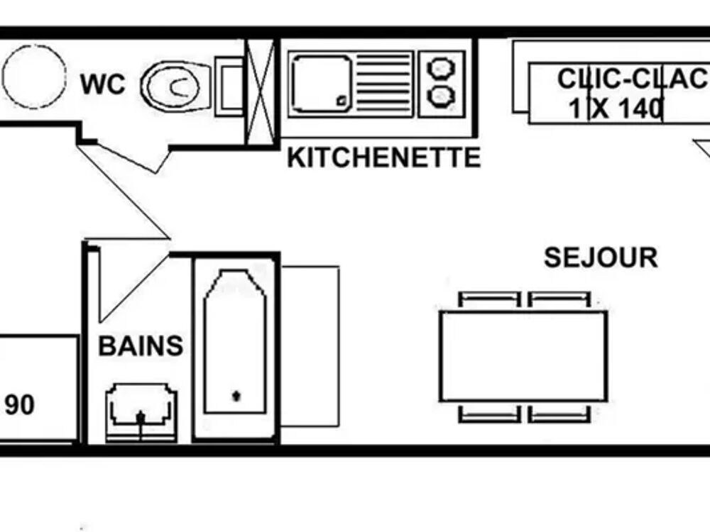   appartement 4 personnes Tlvision - Balcon - Lave vaisselle - Lave linge - Lit bb Rhne-Alpes, Hauteluce (73620)