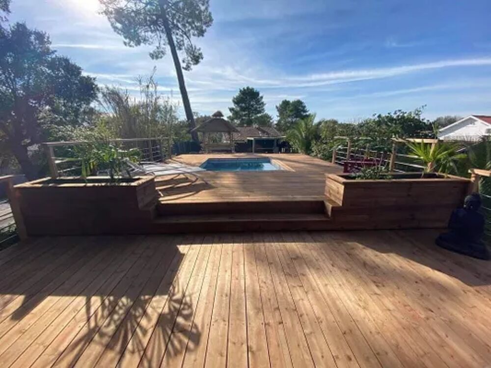   Villa OHANA Villa OHANA pour 8 personnes avec piscine et cuisine d't. Wifi gratuit Piscine prive - Plage < 2 km - place de pa Aquitaine, Capbreton (40130)