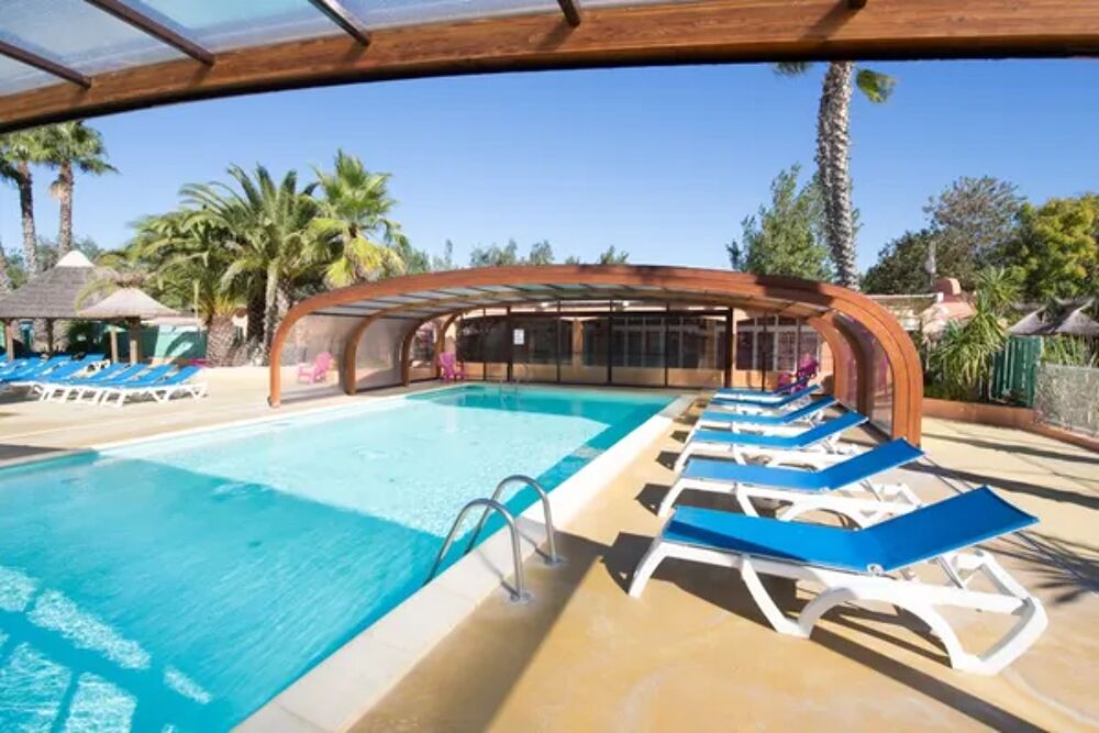   Camping Club L'Air Marin - ACAPULCO PLUS, CONFORT + PREMIUM - S - CLIM & TV & PLANCHA - 3 Chambres Piscine couverte - Piscine co Languedoc-Roussillon, Vias (34450)