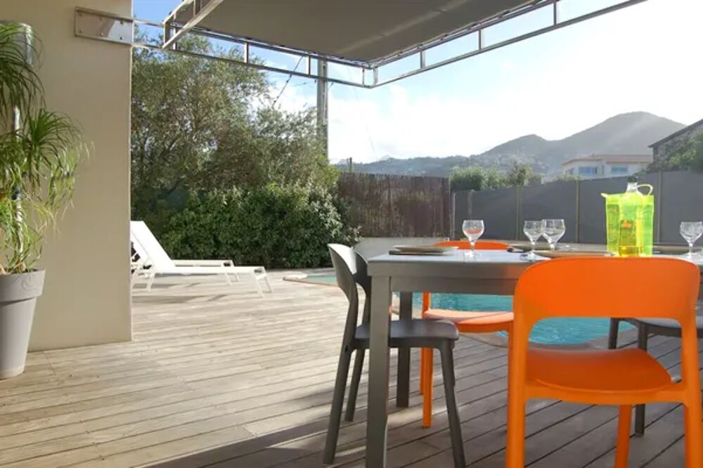   Jolie villa pour 6 pers. avec piscine, jardin et terrasse  Monticello Piscine prive - Tlvision - Terrasse - place de parking Corse, Monticello (20220)