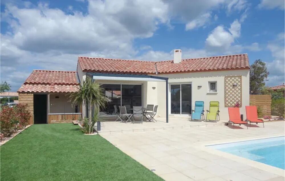   Beautiful home in Ginestas with 3 Bedrooms, WiFi and Outdoor swimming pool Piscine prive - Alimentation < 1.5 km - Tlvision - Languedoc-Roussillon, Ginestas (11120)