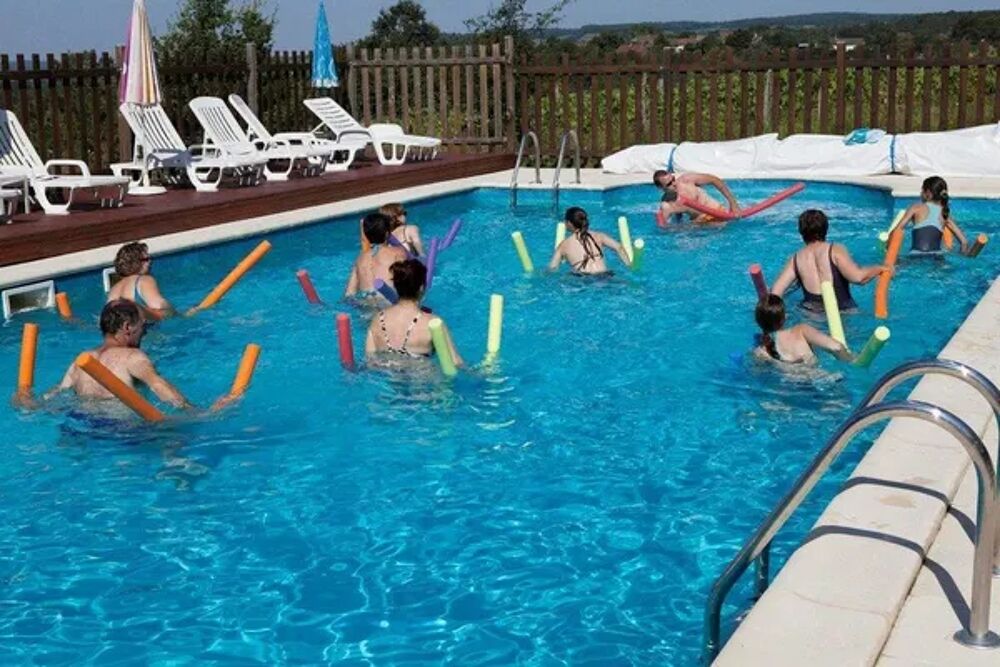   Camping LA GARENNE - Chalet Les Pivoines 40m + Tlvison + Terrasse couverte+ Lave vaisselle Piscine collective - Tlvision - Aquitaine, Peyrignac (24210)