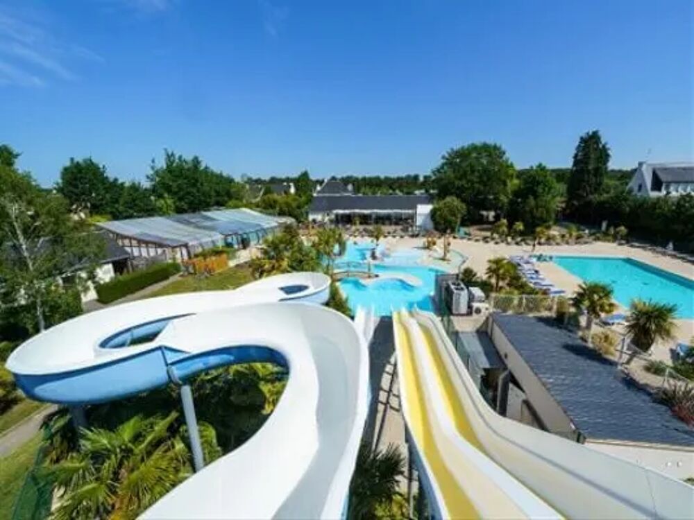   Camping Sandaya Carnac - Chalet 3 Pices 5 Personnes + TV Piscine couverte - Piscine collective - Bain  remous - Sauna - Hammam Bretagne, Carnac (56340)