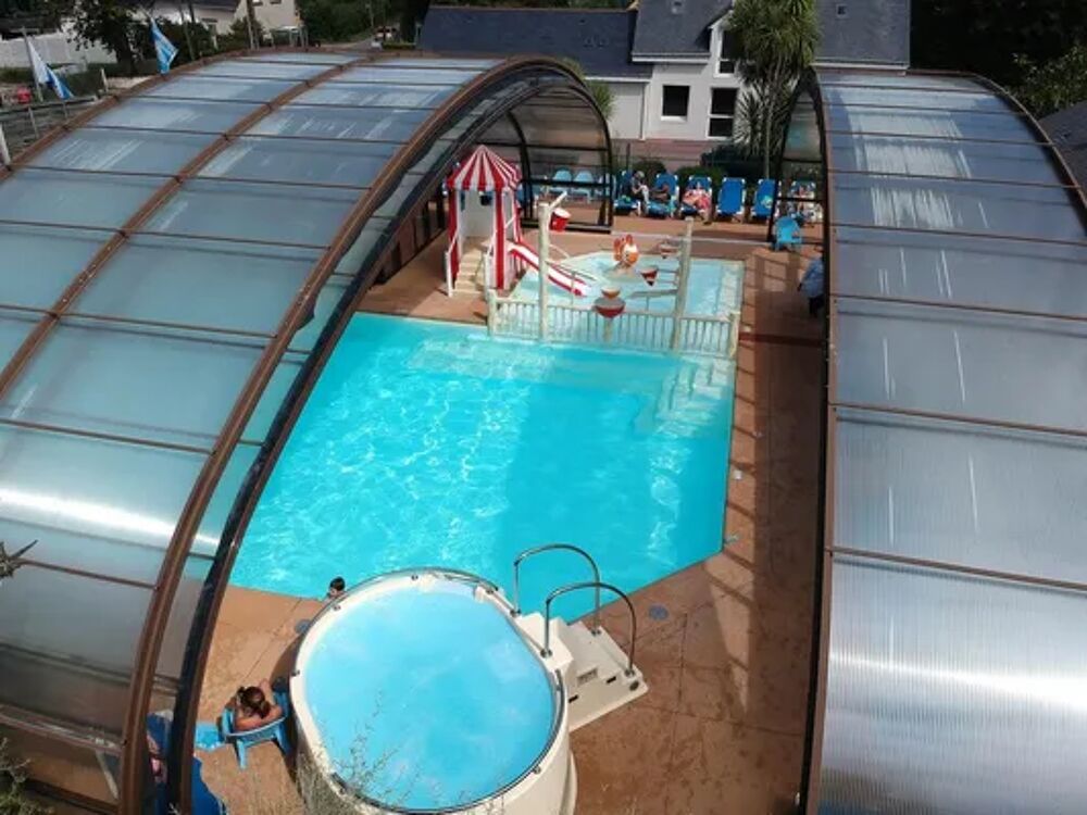   Camping Les Forges - Cottage Pacifique - 2 chambres : 26 m + terrasse couverte 9 m Piscine couverte - Piscine collective - Pla Pays de la Loire, Pornichet (44380)