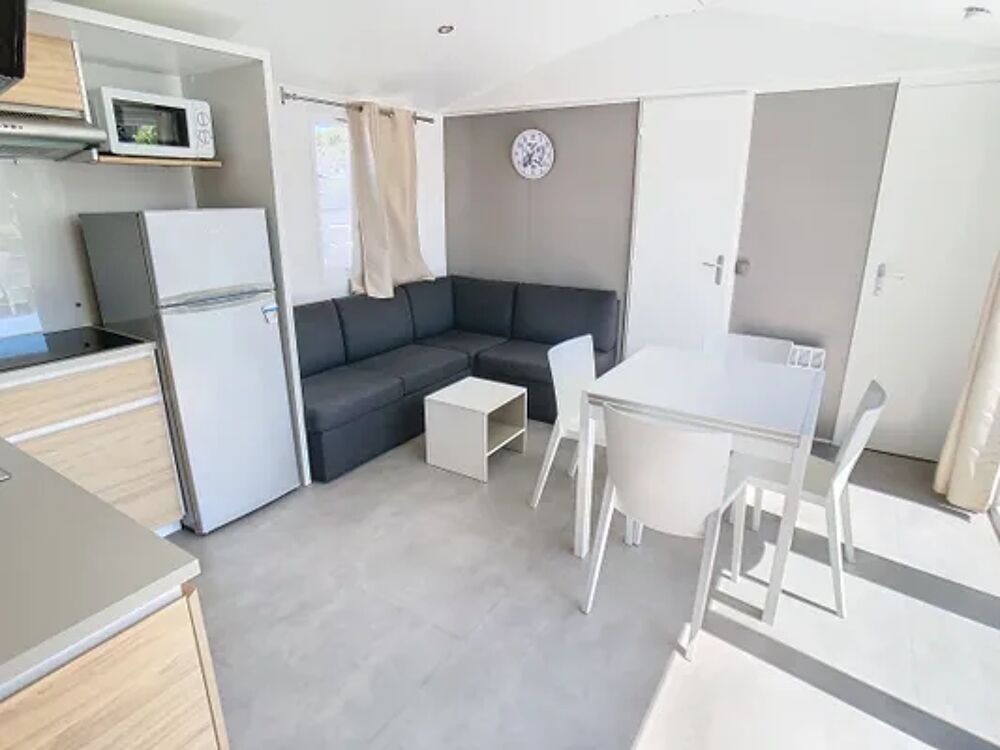   mobilhome 6 personnes Piscine collective - Tlvision - Terrasse - place de parking en extrieur - Lave vaisselle Basse-Normandie, Jullouville (50610)