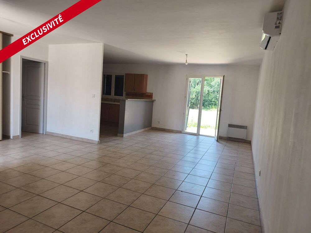 Pompignan , sur les coteaux , villa T4 de 91 m² avec garage sur une parcelle de 2300m².
