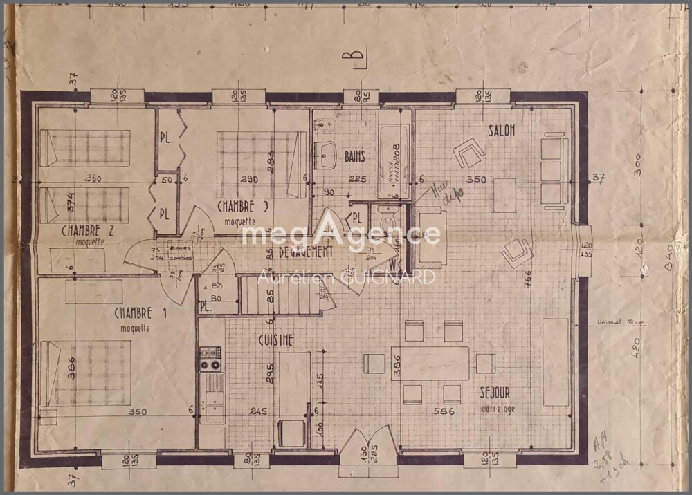 Vente Maison 3 chambres, beaux volumes à vivre, plan d'eau clos Courlay