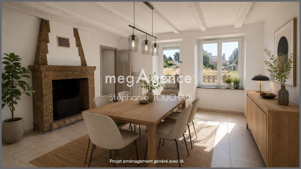 Vente Maison Maison en pierre 80 m², 5 pièces sur 2110 m² de terrain Saint-marc-le-blanc