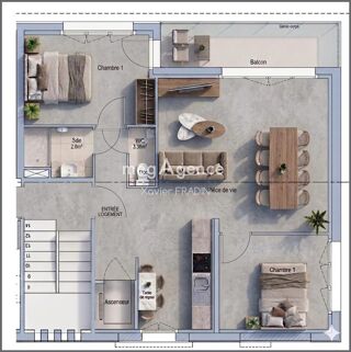  Appartement à vendre 4 pièces 61 m²