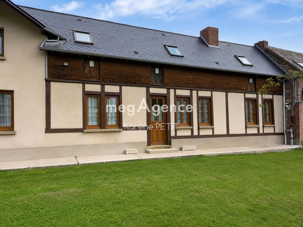 Belle longère, 4 chambres, terrain & dépendances.