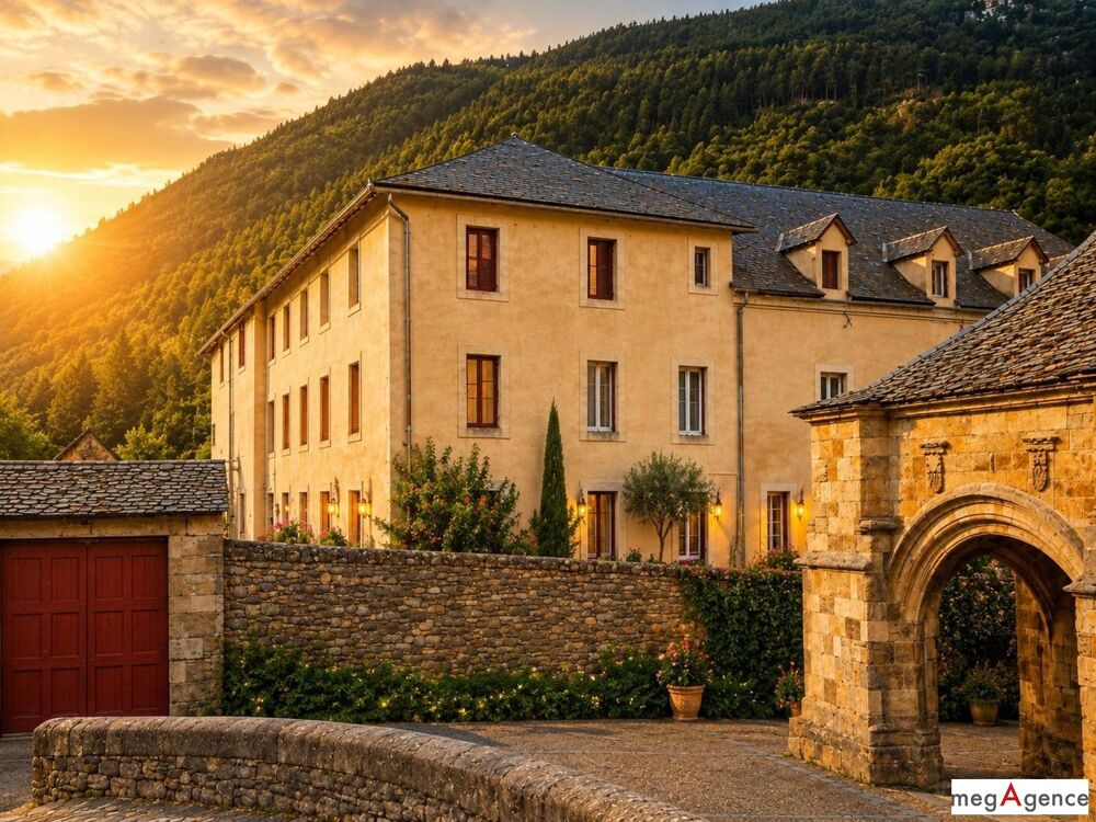 Vente Maison Couvent avec chambres d'hôtes, gîtes et restaurant - Gorges du Tarn Quezac