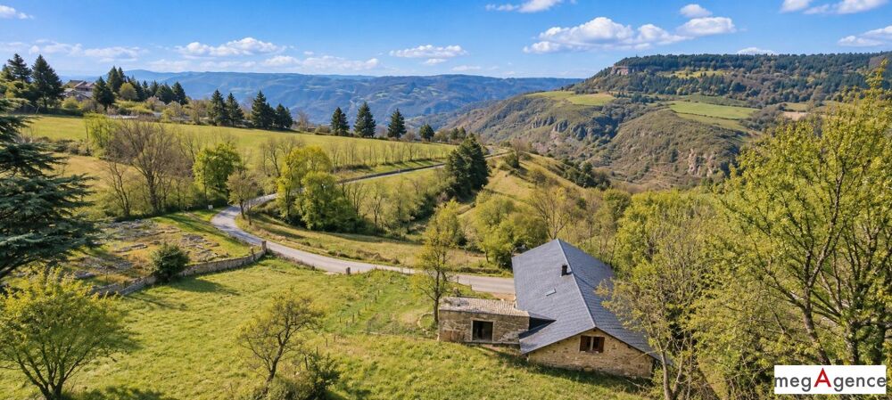 Maison en pierre + grange + 3 200 m² terrain  Cévennes