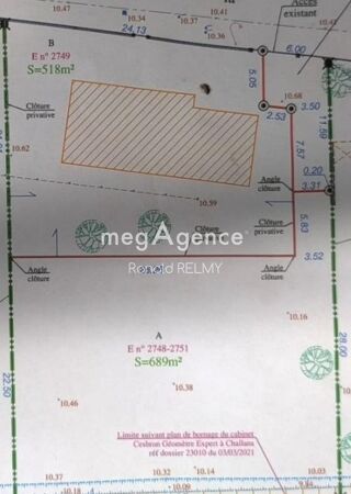  Terrain � vendre 745 m�