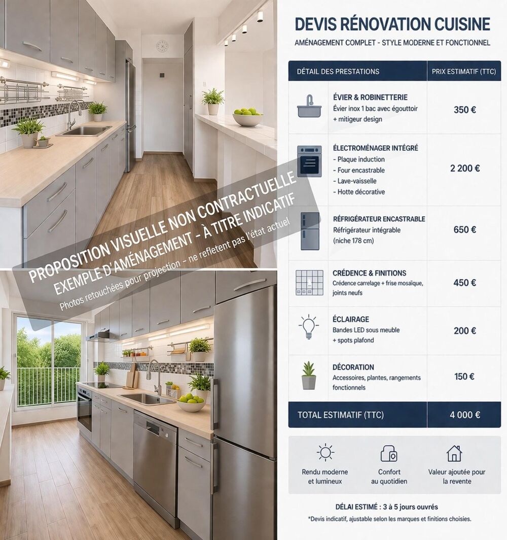 F2 lumineux avec balcon  Cergy Préfecture