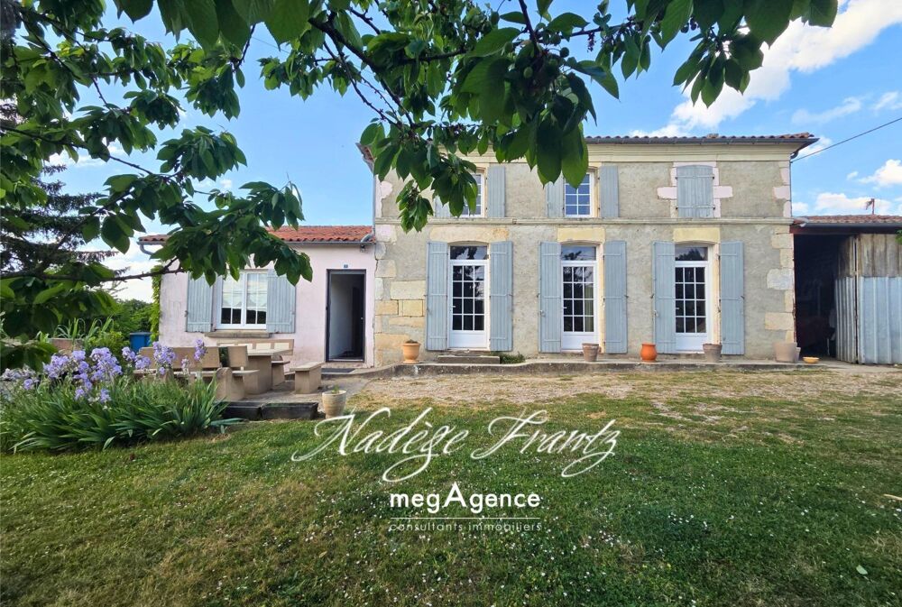 LES ÉGLISES-D'ARGENTEUIL (17400)  MAISON CHARENTAISE 145 M²  DÉPENDANCE 85 M²  TERRAIN 2 300 M²  DPE C