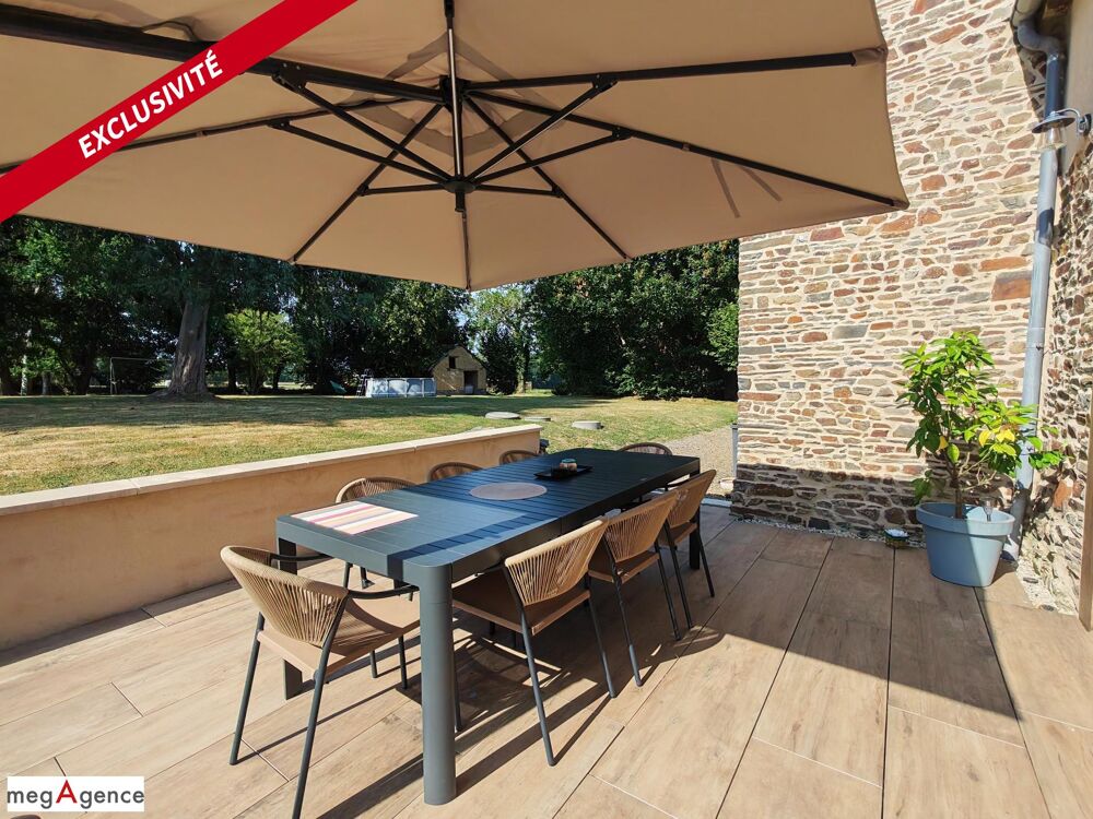 Maison en pierre 147 m² - 4 chambres - terrain 1940 m² - MEILLAC