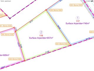 Terrain à vendre 657 m²