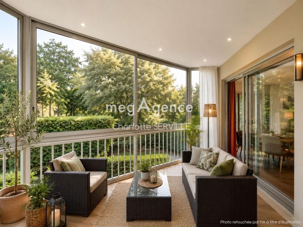 Le Chesnay  5 pièces avec 3 chambres, loggia, parking, cave