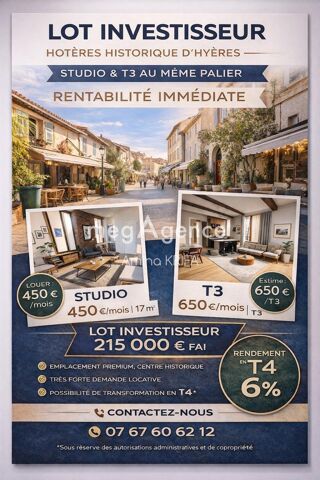  Appartement � vendre 3 pi�ces 53 m�